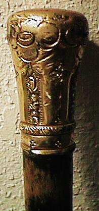 Gold Crowned Cane Head